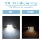 2X 36MM White LED Bulbs for License Plate Dome Map Door Light