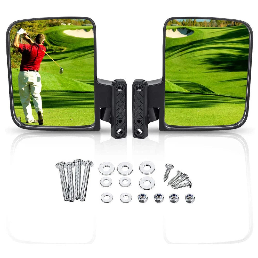 Adjustable Side Mirrors for Club Car, EZGO, Yamaha Golf Carts