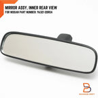 Black Interior Rear View Mirror for Nissan Navara D40 (2005-2015)