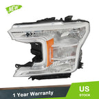 Driver Side Chrome Halogen Headlight for Ford F150 (2018–2020)