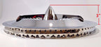 Wheel Covers Polara Chrome Bullet Spinners Pair for Dodge Ram (2002–2008)