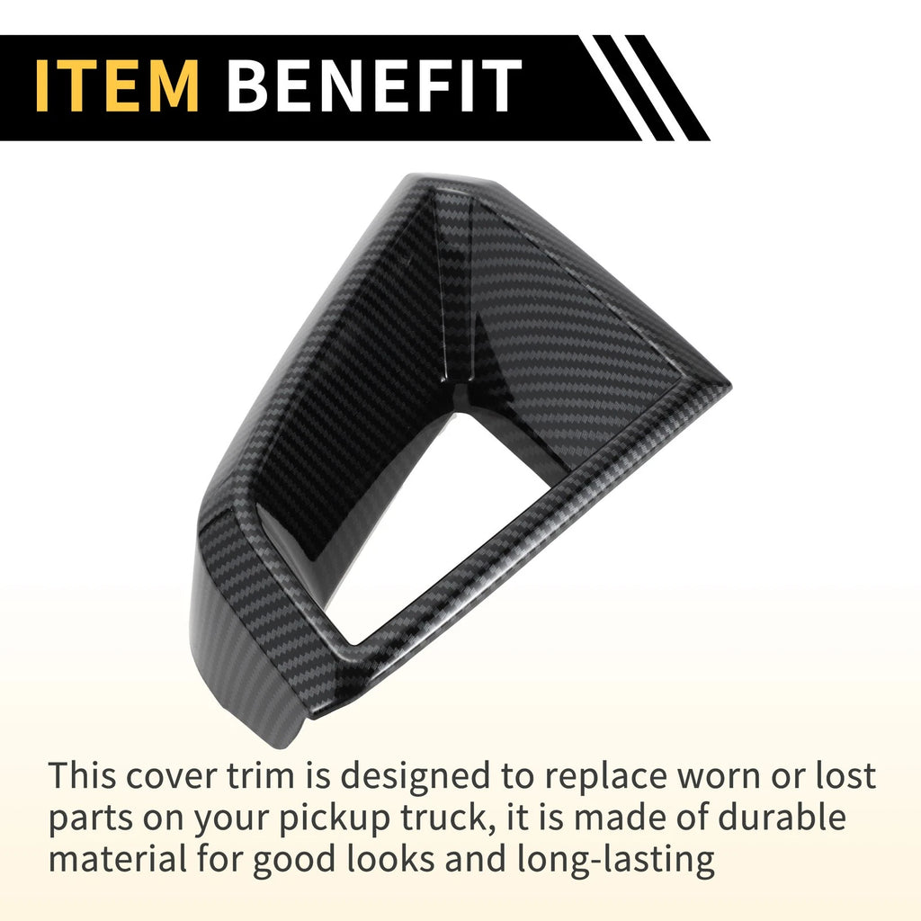 Front Side Bumper Grille Cover for Chevy Colorado (2023–2024) Carbon Fiber