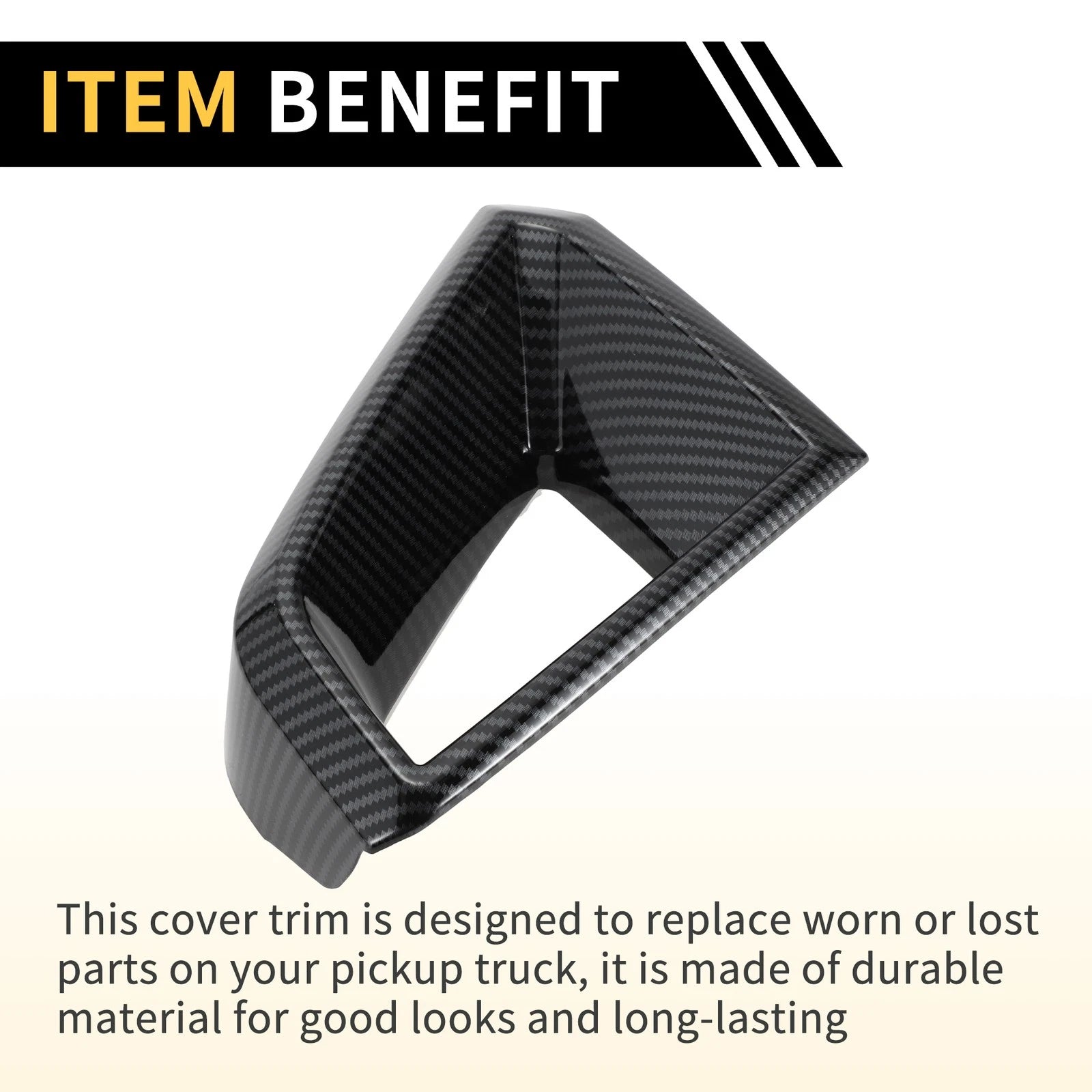 Front Side Bumper Grille Cover for Chevy Colorado (2023–2024) Carbon Fiber