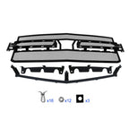 Stainless Black Mesh Grille for Chevy Silverado 1500 (2019-2022)