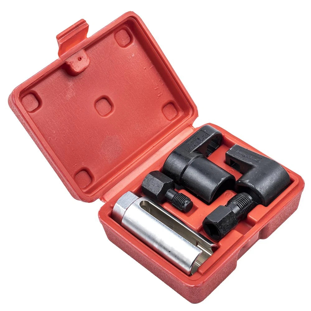 Oxygen Sensor Socket Wrench And Thread Chaser Kit Removal Tool 3/8" 1/2" Drive