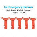 5x Emergency Safety Hammer Breaker Cutter Window Tool for Universal Use