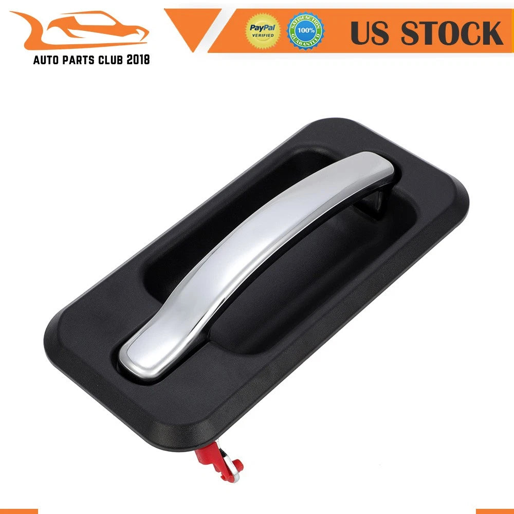 Chrome & Black Exterior Outside Rear Left Door Handle for Hummer H2 (2003–2009)