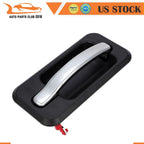 Chrome & Black Exterior Outside Rear Left Door Handle for Hummer H2 (2003–2009)