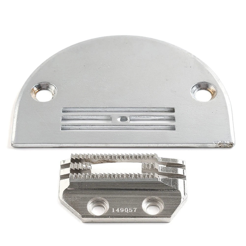 Needle Plate 147150 & Feed Dog 149057 for Industrial Single Needle Machines