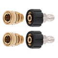 Set of 2 M22 Swivel to 3/8'' Plug Quick Disconnect for Pressure Washer