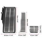 3 Pcs Brake Gas Pedal Pad Cover for Volkswagen Jetta (2006–2010)