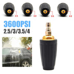 Rotary turbine nozzle for pressure washer (3600 PSI, 2.5/3.0/3.5/4 GPM)