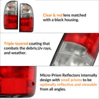 Tail Lights for Toyota Tacoma (1995-2000) Red/Clear LED