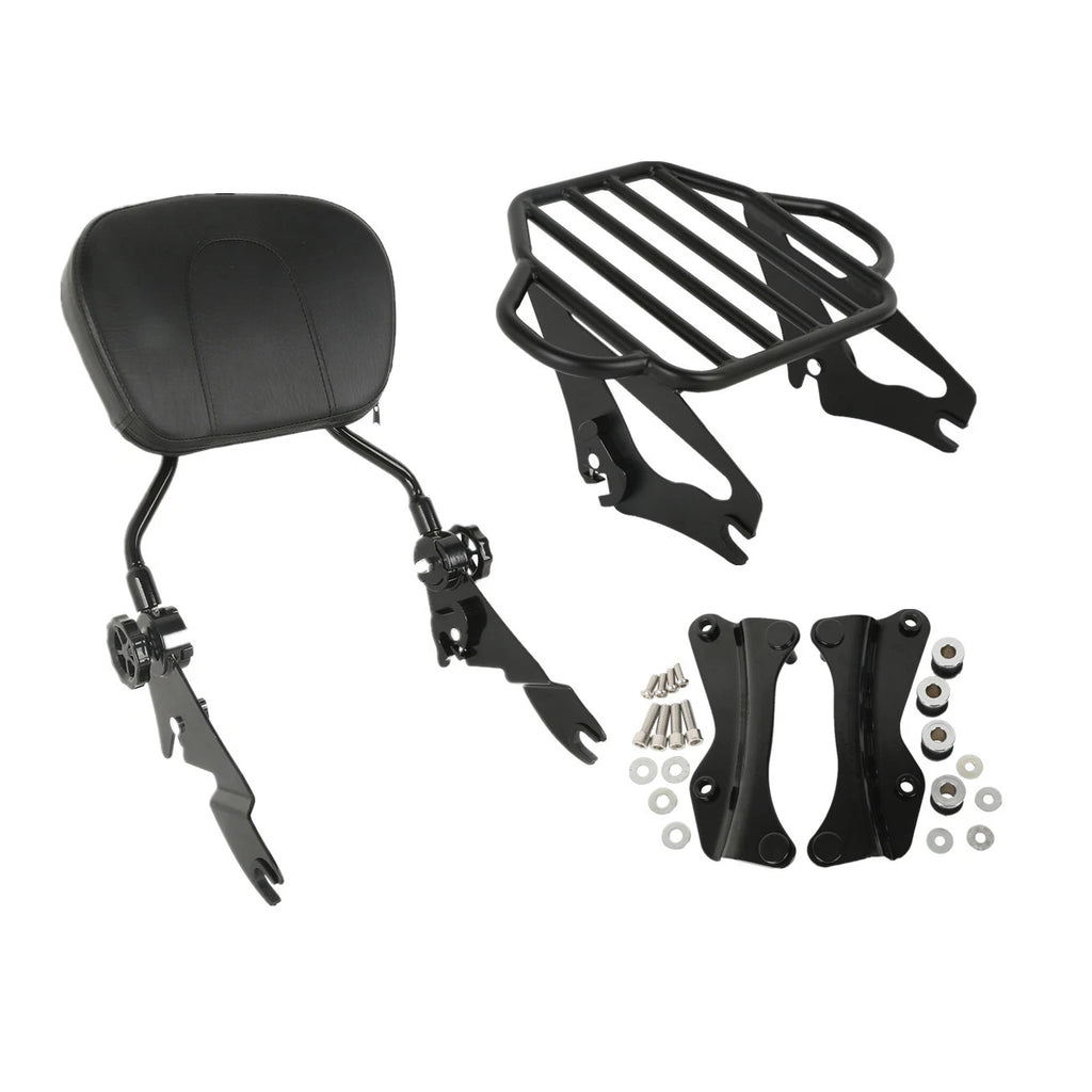 Backrest Sissy Bar with Luggage Rack for Harley Touring (2014–2023)