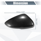 Pair Rearview Mirror Cover Overlay for Honda Accord (2018–2023) Carbon Fiber