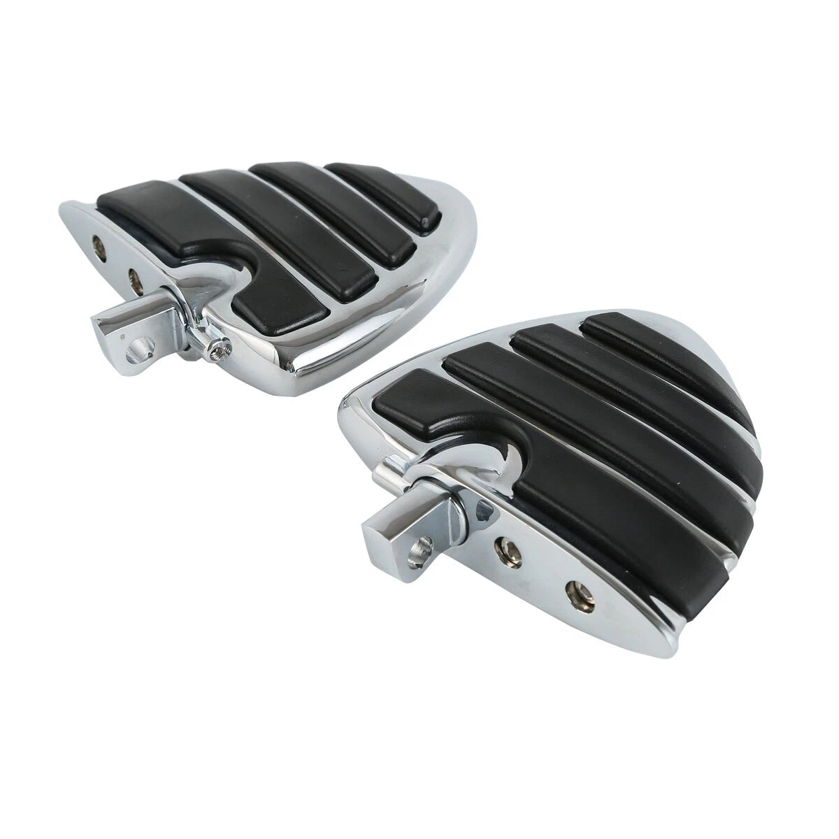 Chrome Wing Footpegs for Harley Touring Electra Street Road Glide