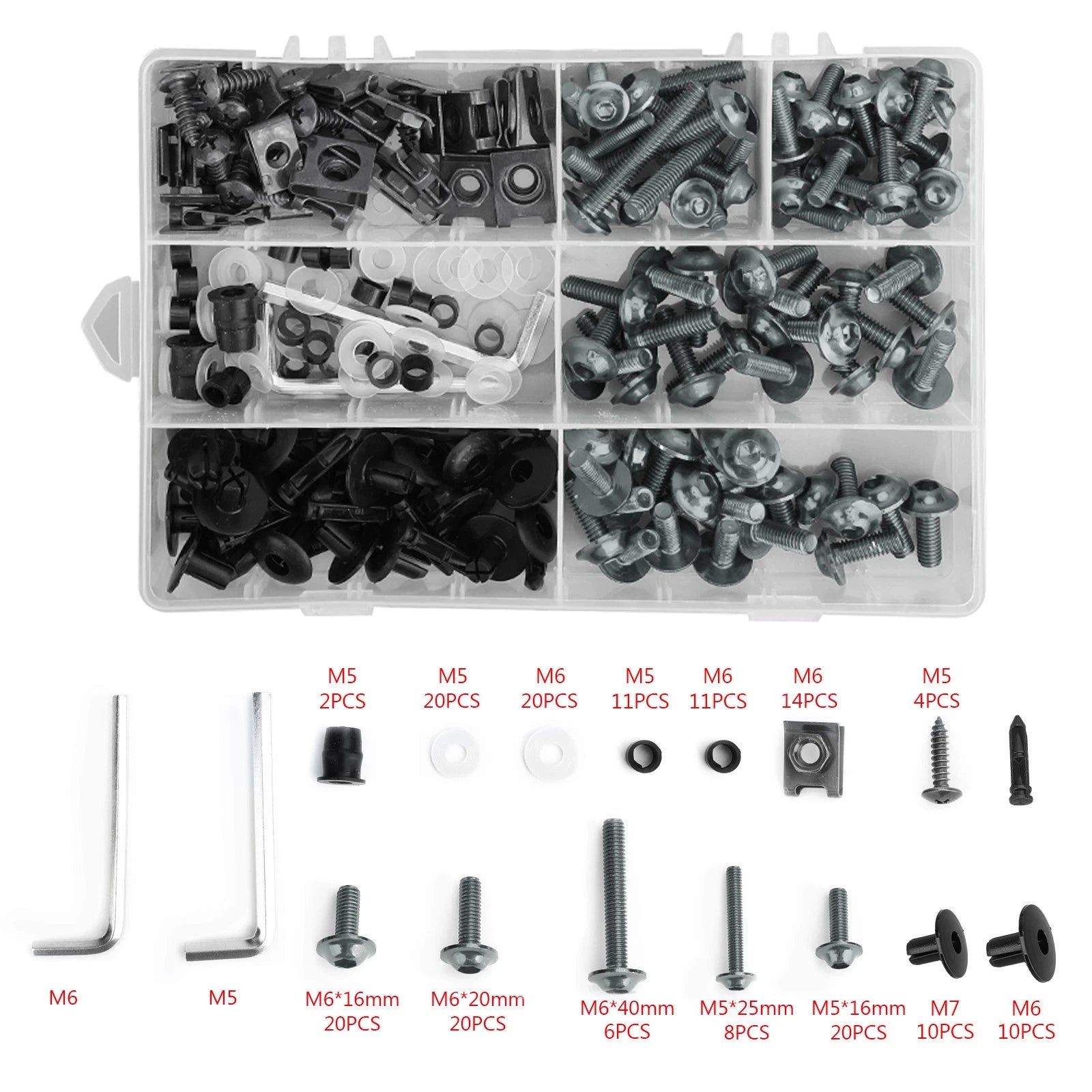 Titanium Fairing Bolts Screws Kit for Yamaha YZF R6 R1 R25 R125 R3 T-MAX MT XJR (2000–2023)
