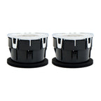 Set of 2 Chrome Dashboard AC Heater Air Vents for Ford F-150 (2009–2014)