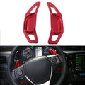 Red Steering Wheel Paddle Shifters for Toyota Corolla, Camry (2003-2023)
