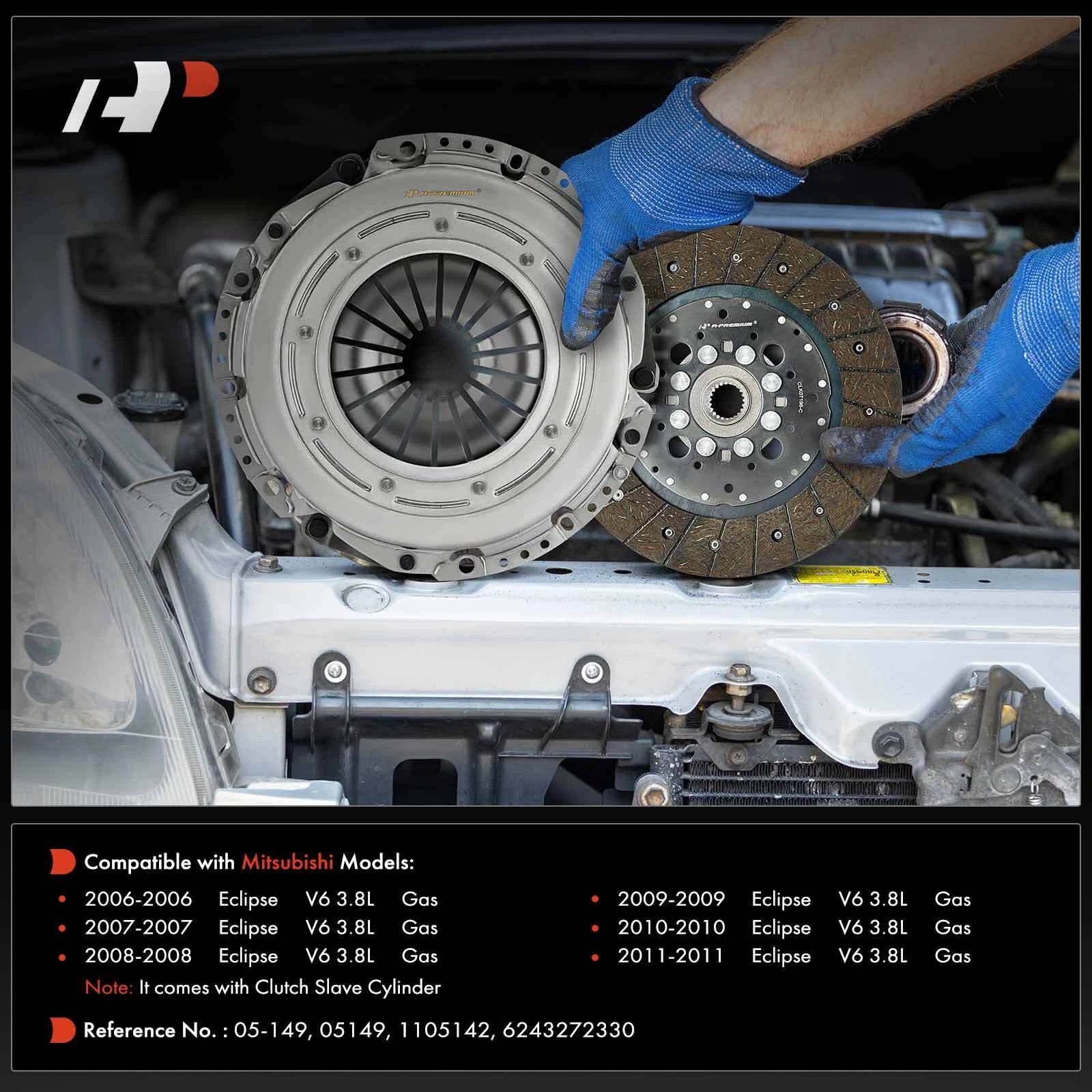 Clutch Kit with Slave Cylinder for Mitsubishi Eclipse (2006-2011)