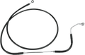 Front Brake Line for Drag Specialties (Black, +8" ABS)
