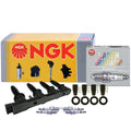 Set of 4 NGK COP Ignition Coils & 4 Laser Iridium Spark Plugs for Aveo G3 (2004–2011)