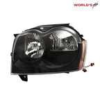 Headlight Assembly for Jeep Grand Cherokee (2005–2007) Black Left & Right