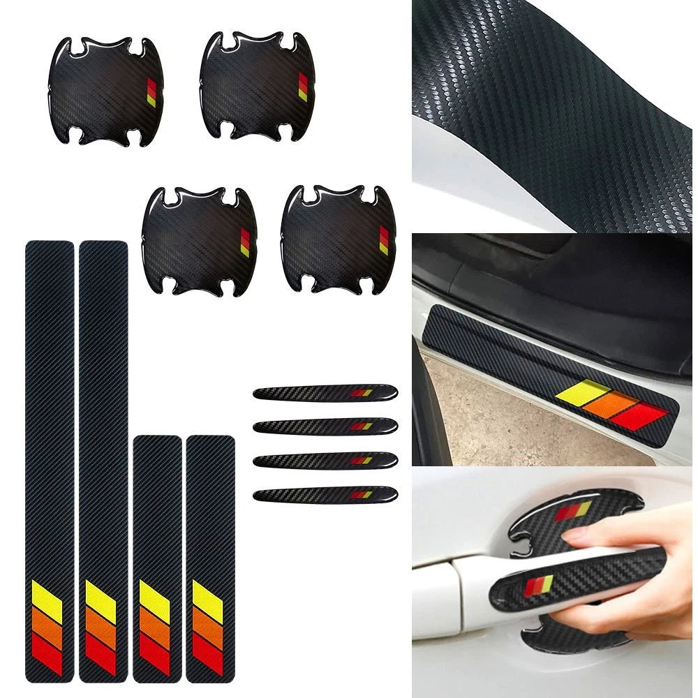 12X Door Handle Cup Sill Scuff Cover Sticker for Toyota Tacoma Camry (2016–2023)