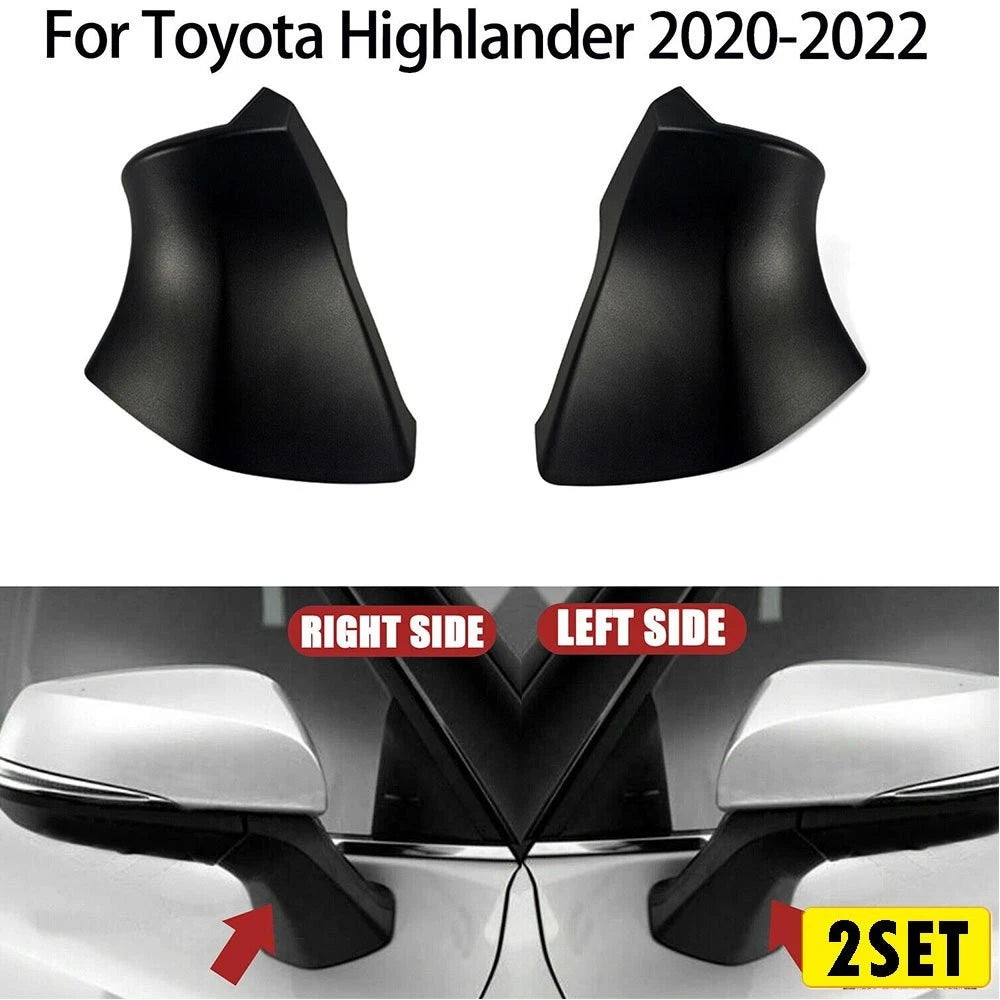 Left Driver Side Rearview Mirror Triangle Base Cover for Toyota Highlander (2014–2019)