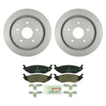 Bosch QuietCast Rear Rotors & Ceramic Disc Brake Pad Kit for Dodge Ram 2500