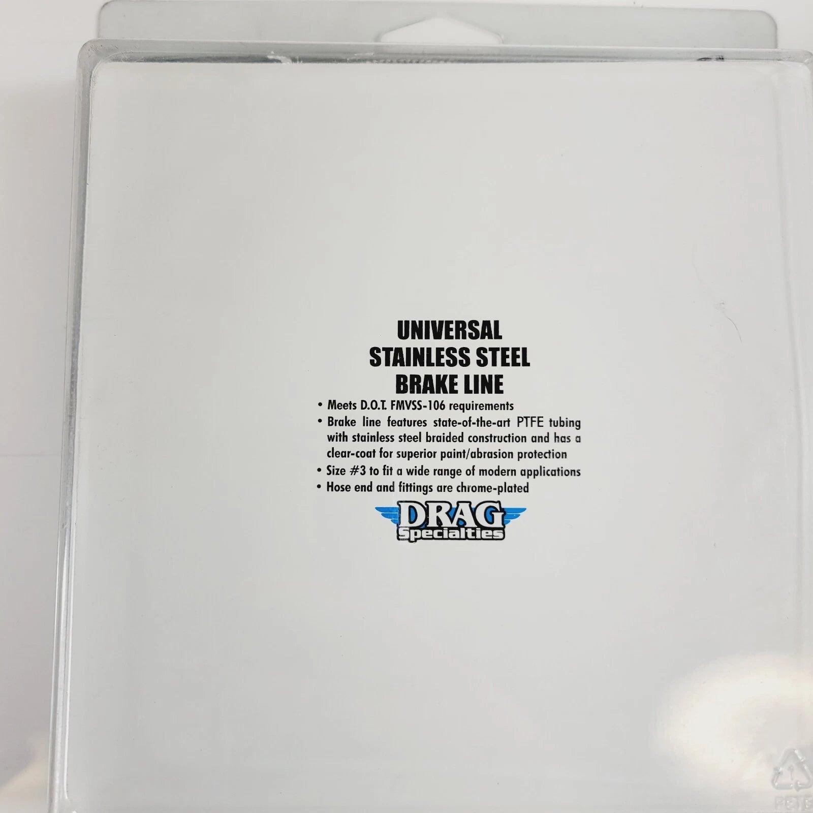 Drag Specialties 78in Clear Coat Stainless Steel Brake Line DS098878 for Universal