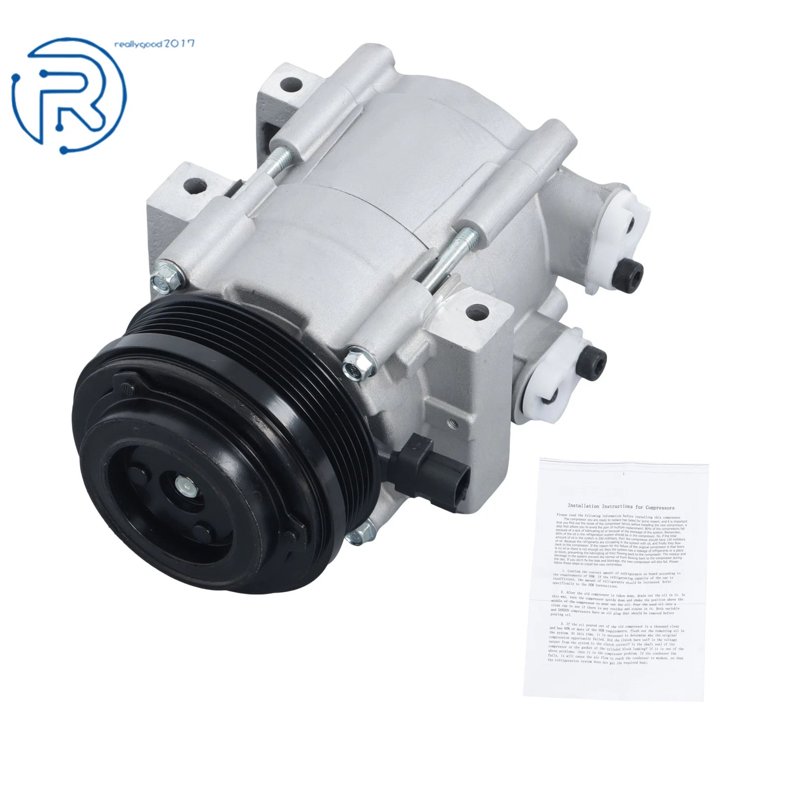 A/C Compressor for Ford Mustang (2007-2010) 4.6L 6-Groove