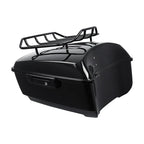 Black King Trunk Luggage Rack Solo Mount for Harley Touring (2014-2025)