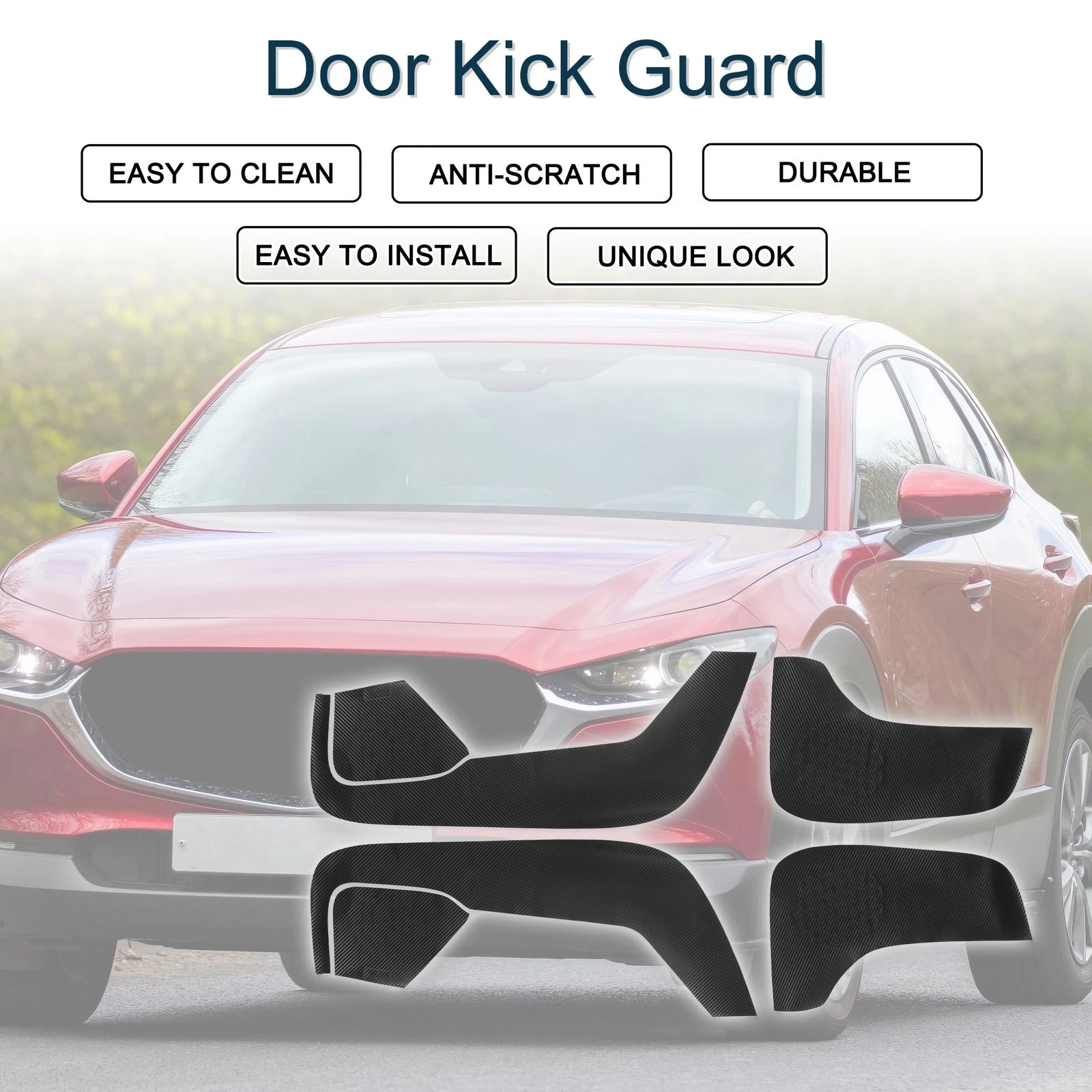 Set of 1 Door Kick Guard for Mazda CX-5 (2017–2021) Front Rear Side