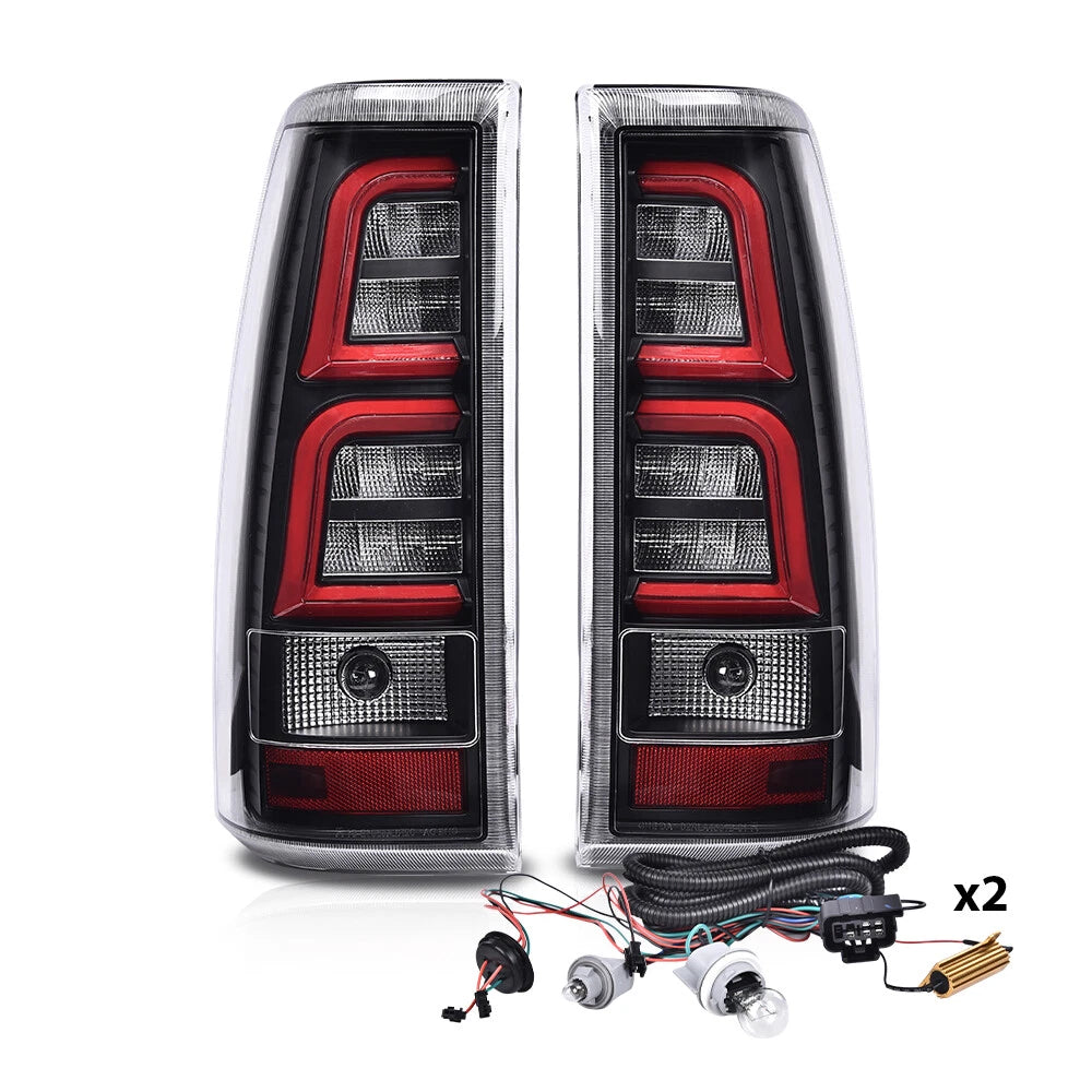 LED Tube Tail Lights for Chevy Silverado GMC Sierra (1999–2006)