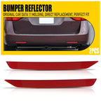 Pair Rear Bumper Reflector Lamps for Honda Odyssey (2011–2017)
