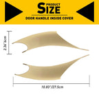2X Inside Door Handle Cover Beige for BMW 3/4 Series (2012–2018)