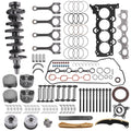 Engine Piston Gasket Set w/ Crankshaft Rods Timing Kit for Hyundai KIA G4FJ
