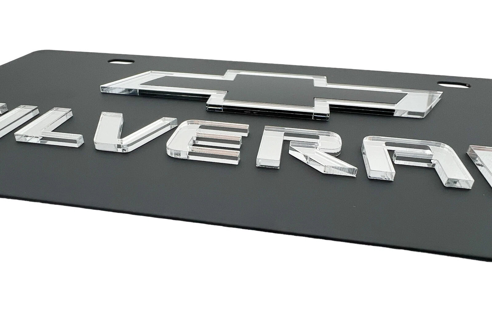 Bowtie Emblem Mirror 3D Black for Chevrolet Silverado (2014–2018)