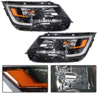Headlight Pair with LED DRL for Ford Explorer (2016–2019)