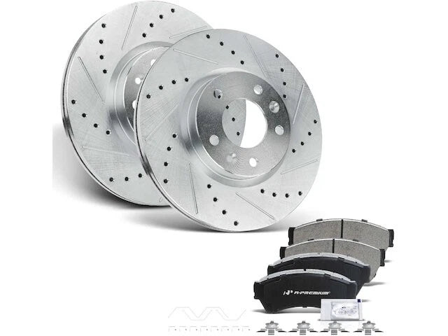 Front Brake Pad and Rotor Kit for Mazda 6 (2006–2013) ZK167SX