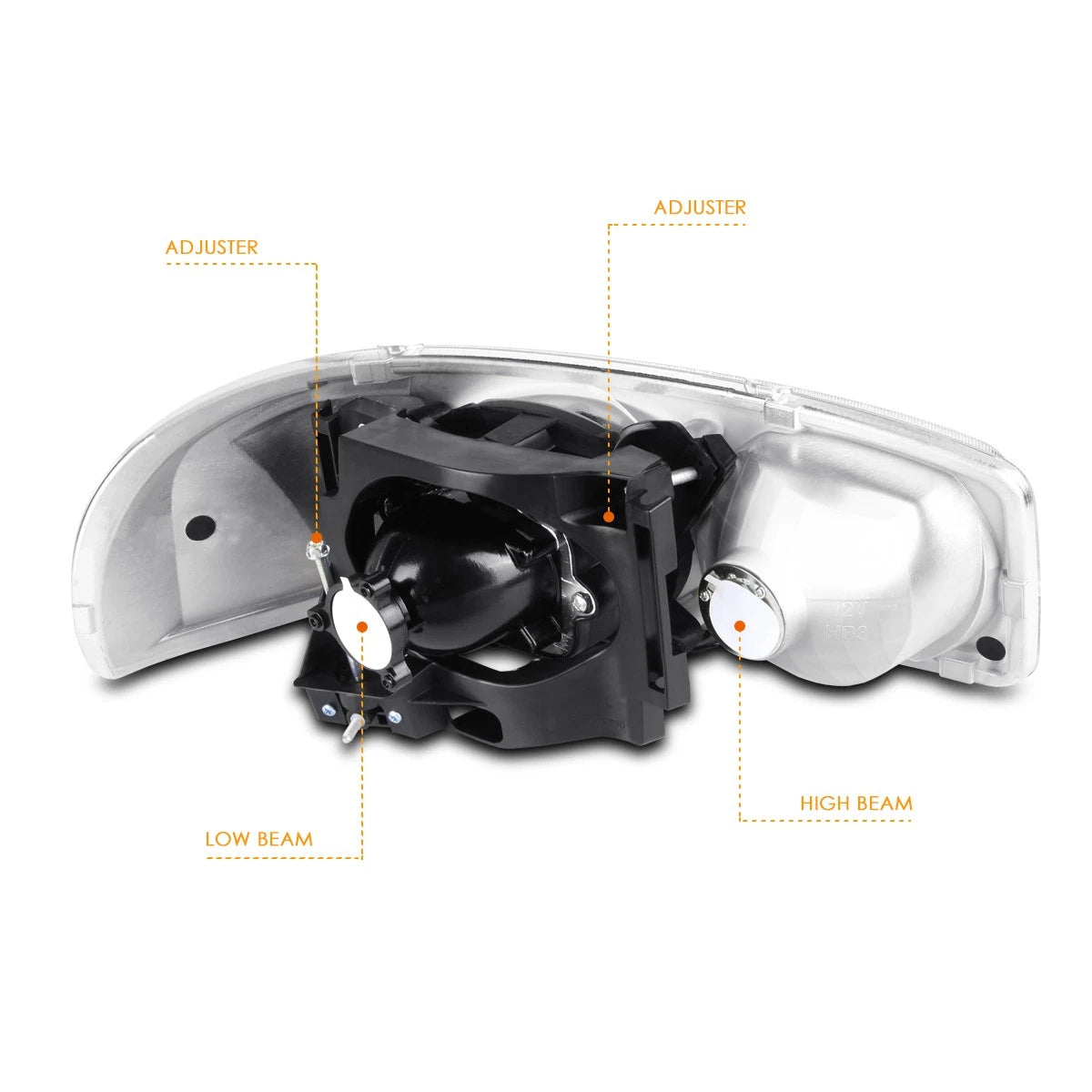 Right Side Projector Headlight Lamp for Chrysler 300/Dodge Charger (2005–2010)