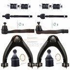 Set of 10 Front Upper Control Arms Tie Rods for Honda Civic (1996–2002)