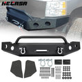 Front Bumper Steel for Chevy Silverado 1500 (2007–2013) w/Winch Plate, Light Hole