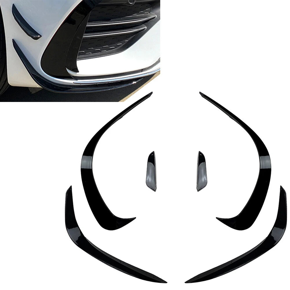 6 Pcs ABS Front Bumper Lip Splitter Spoiler for Mercedes Benz C-Class (2022–2023)