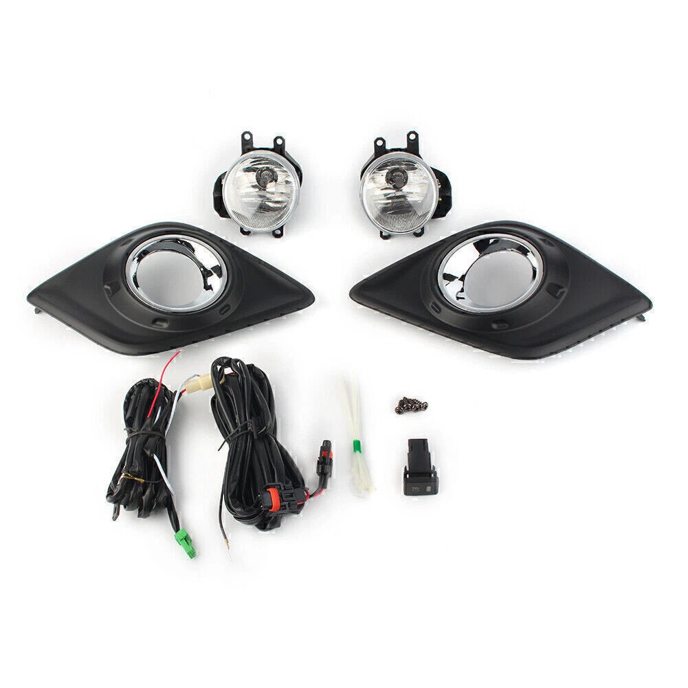 Pair 12V 19W Front Fog Lights for Toyota Hilux Revo (2015–2017)
