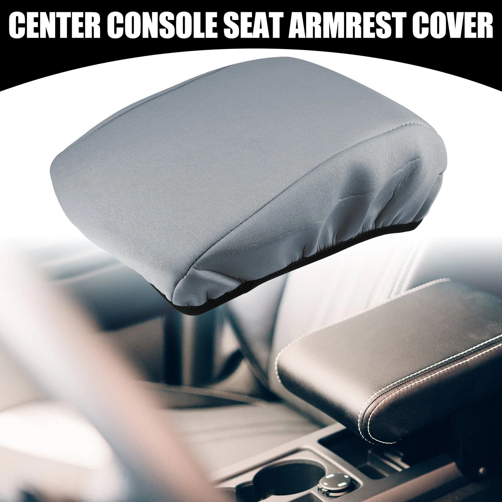 Center Console Seat Armrest Cover for Ford Explorer (2020–2022) Gray