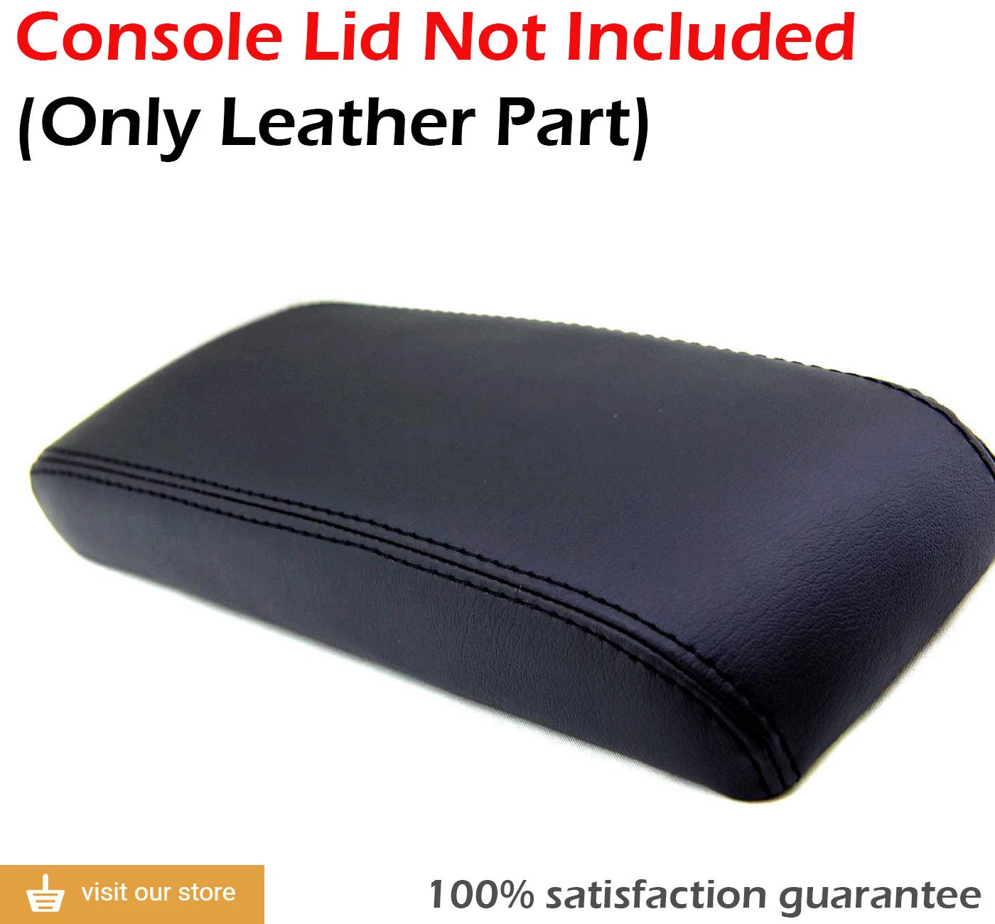 Center Console Armrest Cover for Honda Accord (1994–1997) Black Leather