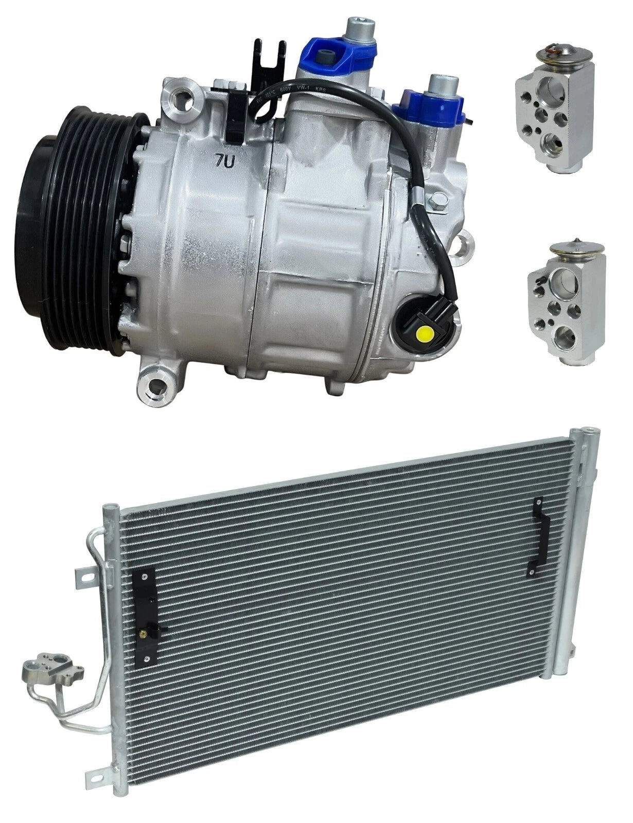AC Compressor Kit With Condenser for Porsche Cayenne 4.5L (2004–2006)