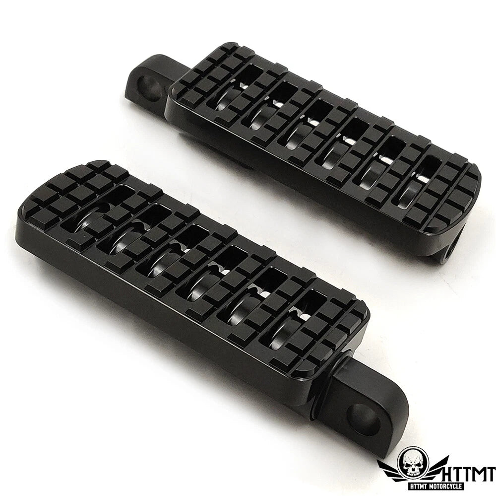 Black Dominator Motorcycle Footpegs for Harley Touring Sportster